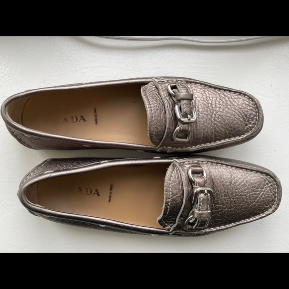 Vintage Prada Women’s Driving Loafers (Mocassins)- 38.5 bronze - lightly worn - Picture 10 of 12
